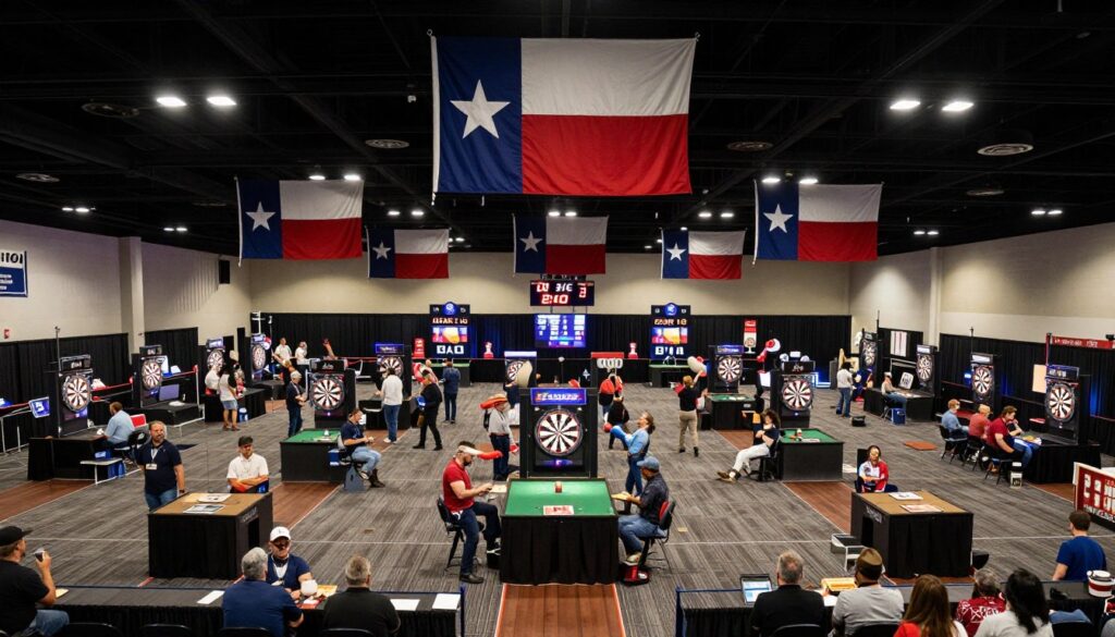 德州飞镖公开赛大型场馆