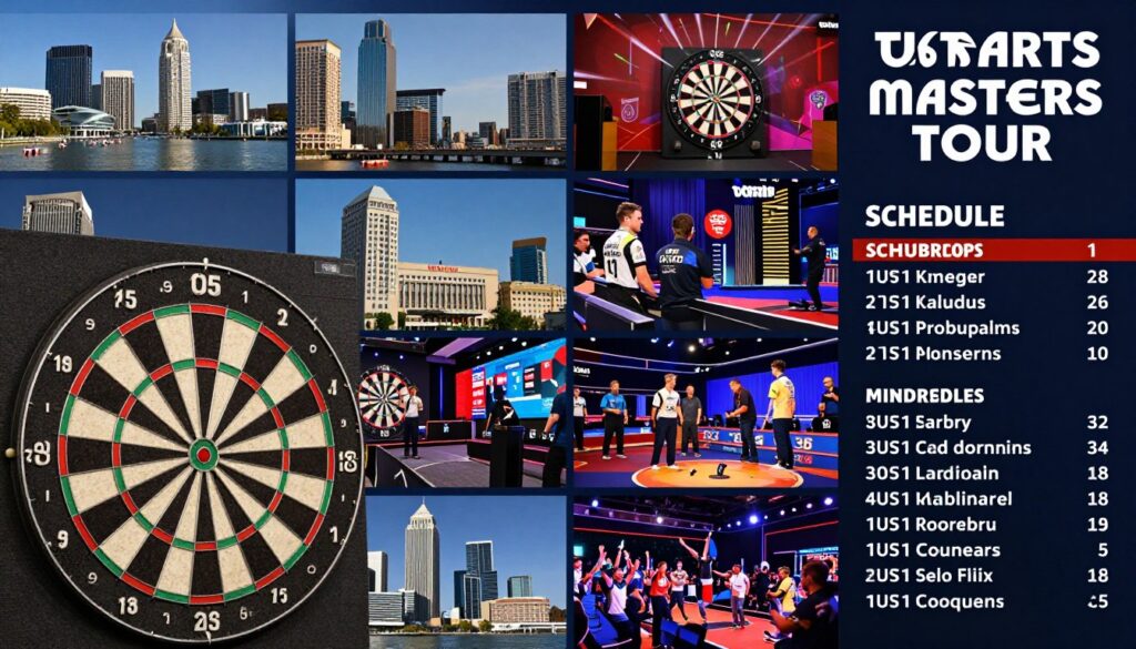 美国飞镖大师巡回赛多城市赛场
